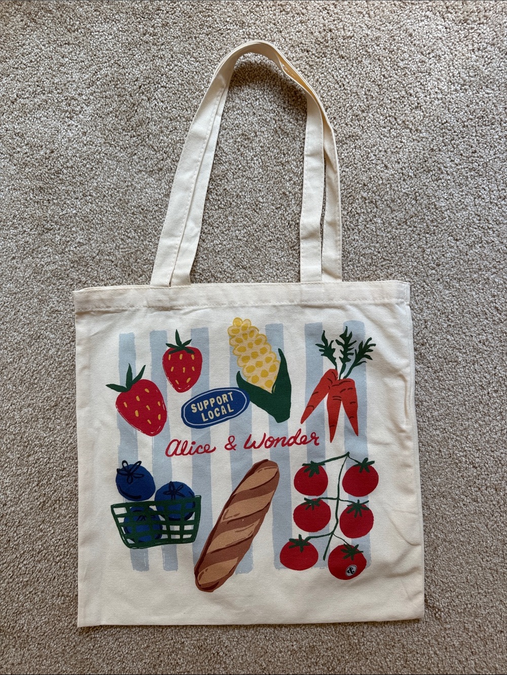 Alice & Wonder Support Local Tote Bag BRAND NEW